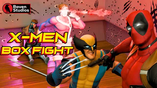 X-MEN BOX FIGHT — Fortnite Creative map cover art