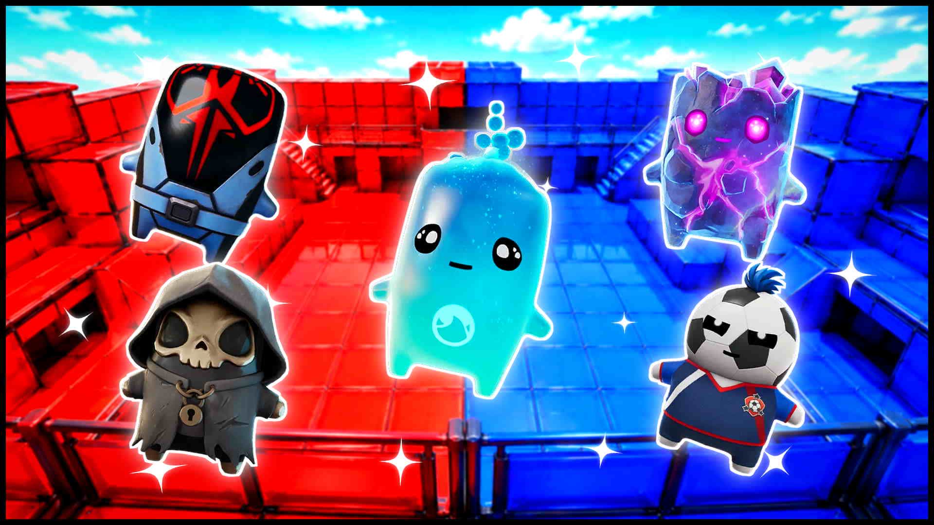 BLUE VS RED IRON COMET 🔵🔴 — Fortnite Creative map