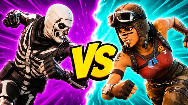 OG RIVALS BATTLE RED VS BLUE 🔴🔵 — Fortnite Creative map cover art