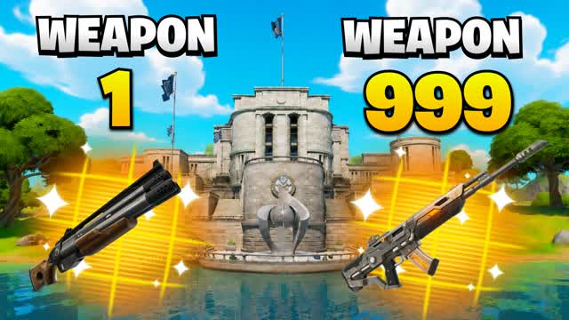CHAOS DRIVE🔫GUN GAME🎯ONE SHOT — Fortnite Creative map cover art