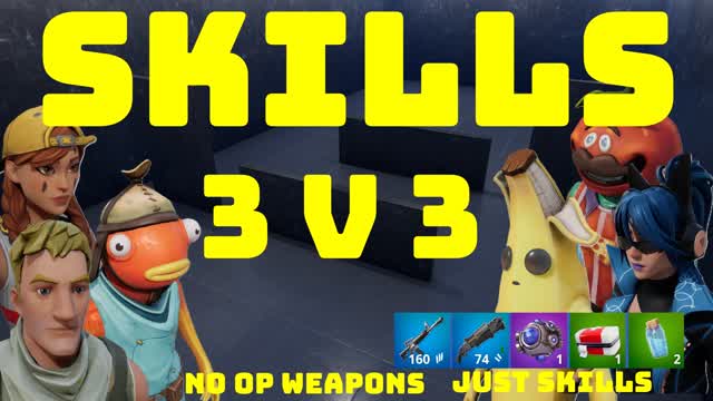 Skills Box Fight 3 V 3 — Fortnite Creative map cover art