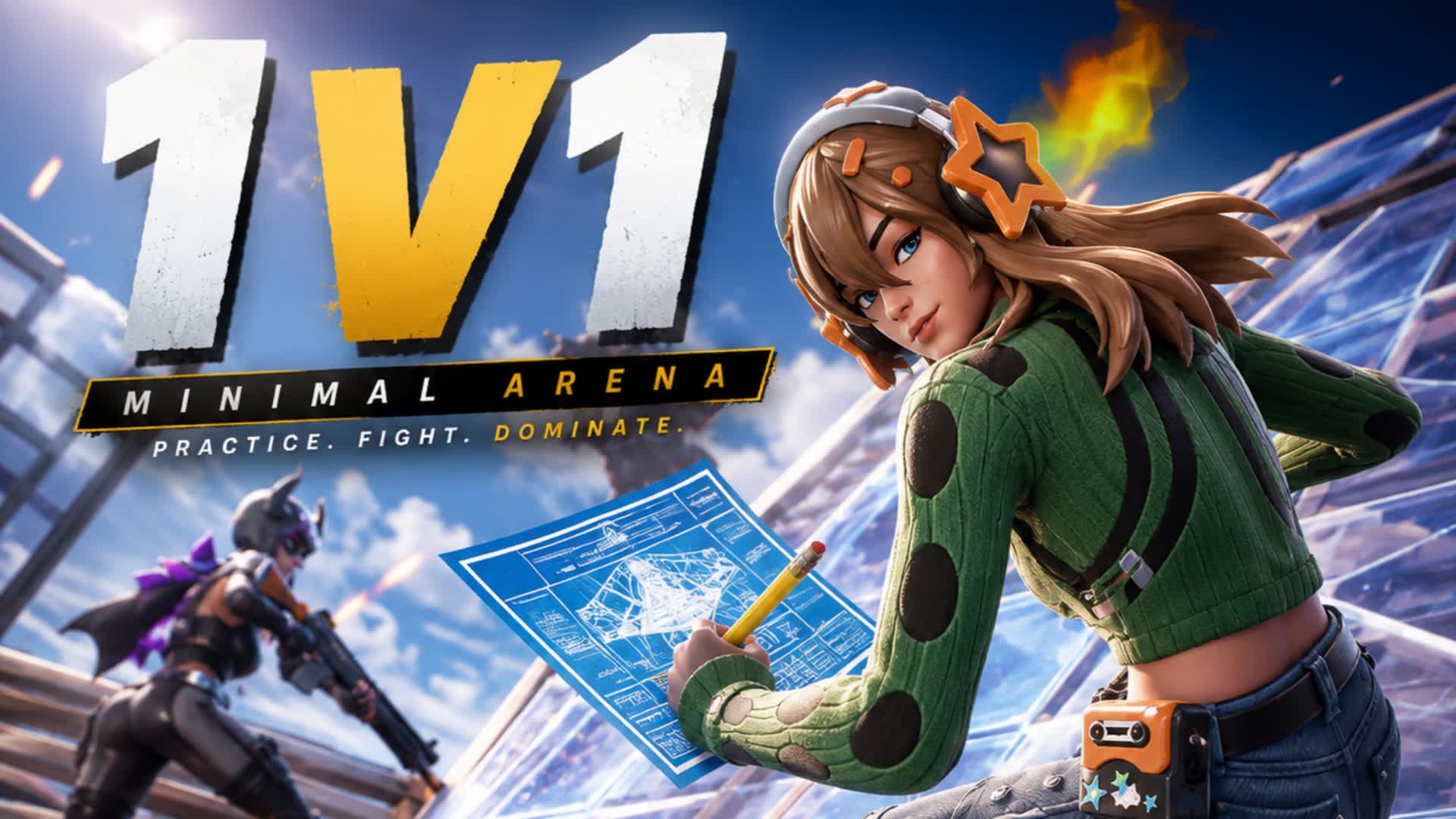 💥MINIMAL ARENA 1V1💥 — Fortnite Creative map