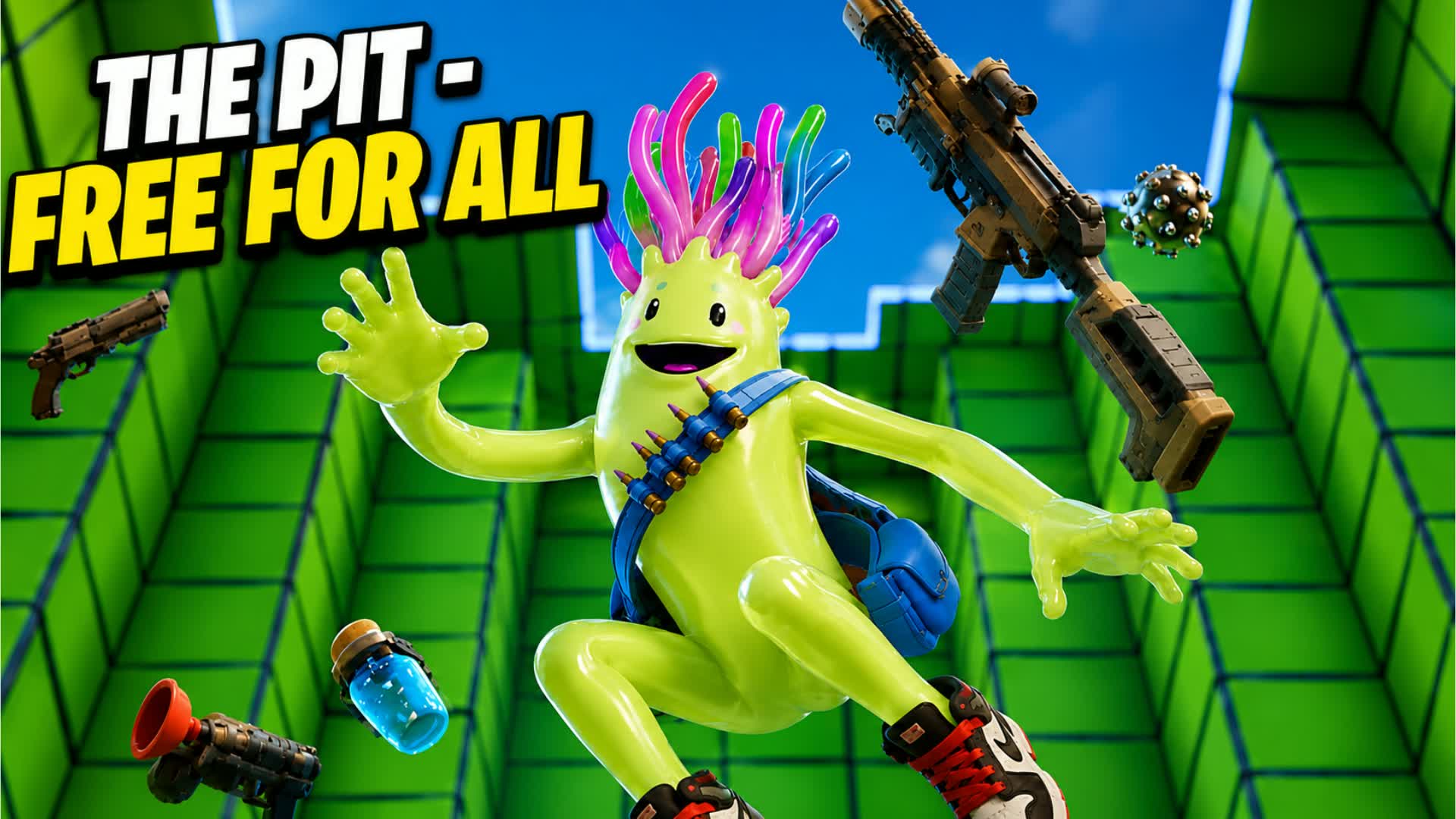 The Pit - Free For All KLT 🩵💚 — Fortnite Creative map