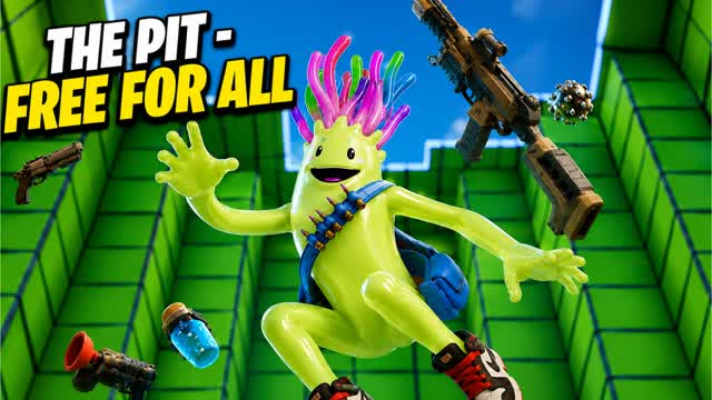 The Pit - Free For All KLT 🩵💚 — Fortnite Creative map cover art
