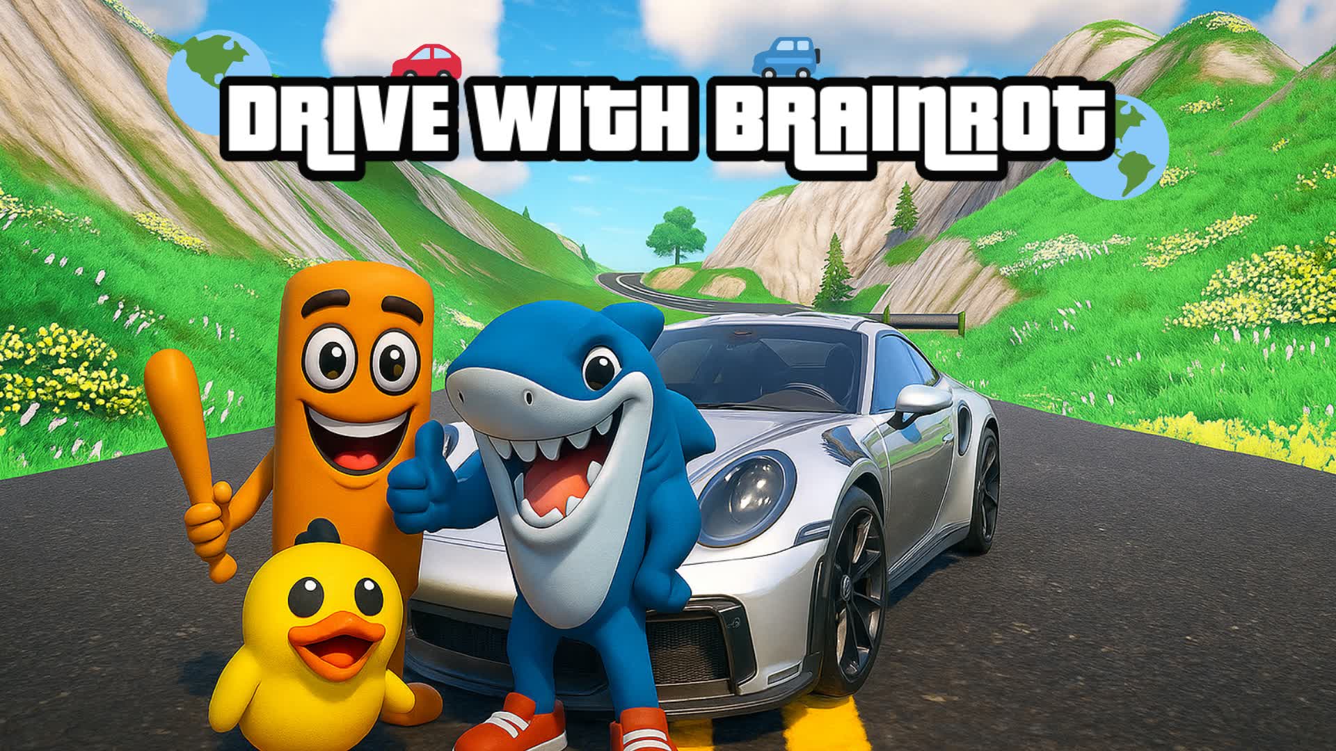 DRIVE WITH BRAINROT — Fortnite Creative map