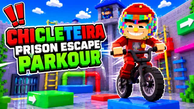 CHICLETEIRA PRISON RUN! (PARKOUR) — Fortnite Creative map