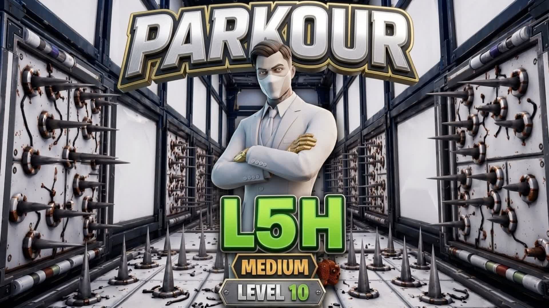 EASY PARKOUR 🏃‍♂️ | 10 LEVELS — Fortnite Creative map
