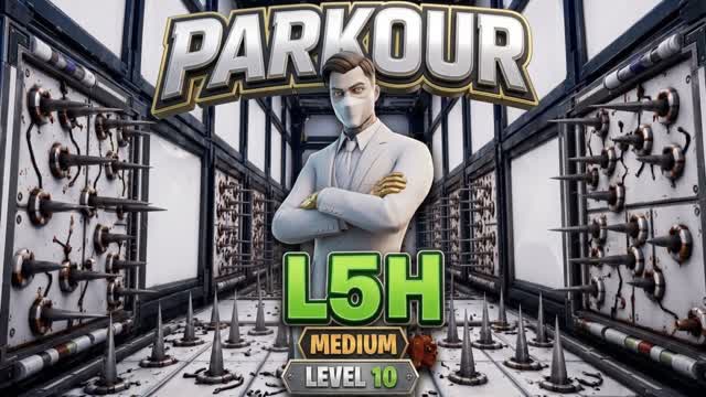 EASY PARKOUR 🏃‍♂️ | 10 LEVELS — Fortnite Creative map cover art