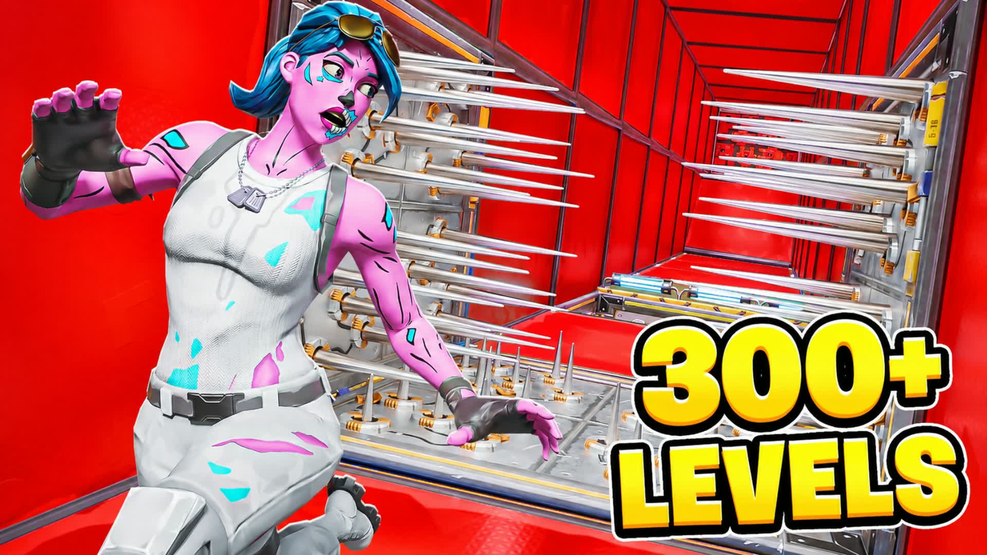 300+ LEVEL EASY DEATHRUN [PARKOUR OBBY] — Fortnite Creative map