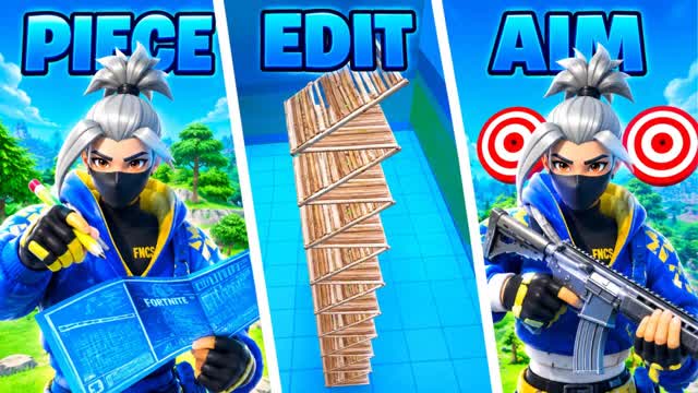 BEST PRACTICE HUB 🎯[AIM EDIT PIECE 1v1] — Fortnite Creative map