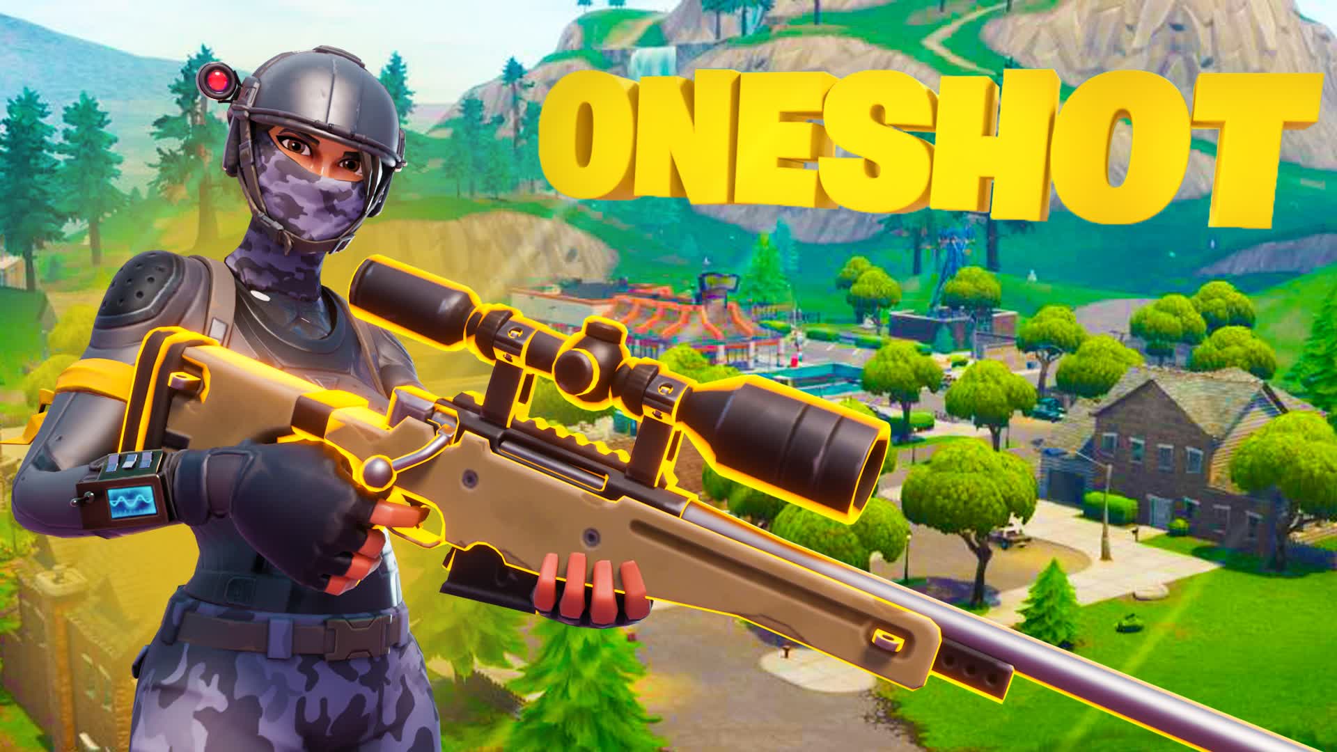 One shot greasy grove — Fortnite Creative map