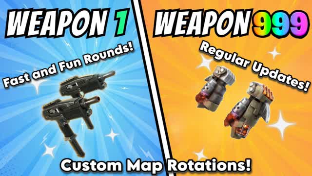 6 Player Gun Game! (Map Rotations!) — Fortnite Creative map cover art