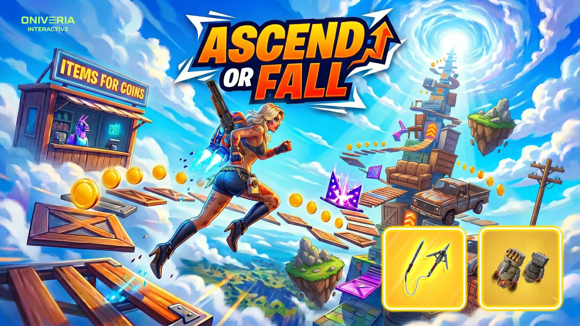 Ascend or Fall — Fortnite Creative map