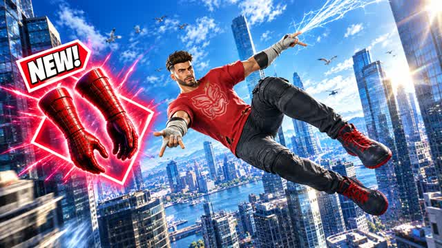 🎯SPIDERRR CITY GUN GAME!![[😎 — Fortnite Creative map cover art
