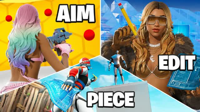 EDIT AIM PIECE & 1V1 (2026) — Fortnite Creative map