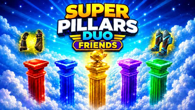 SUPER PILLARS DUO Friends — Fortnite Creative map cover art