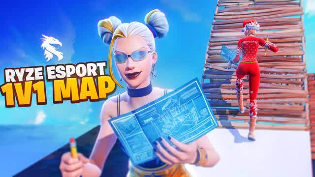 MAP 1V1 BUILD FIGHT - RYZE ESPORT — Fortnite Creative map