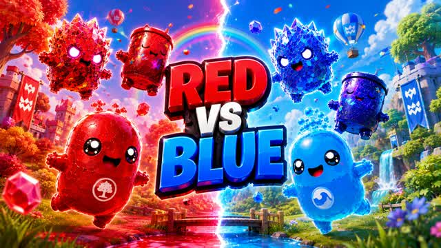 🔴 Red vs Blue 💥 Ultimate Map Battle — Fortnite Creative map