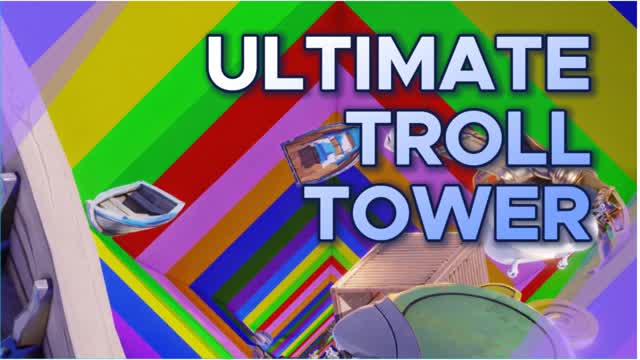 Troll tower/obby — Fortnite Creative map cover art