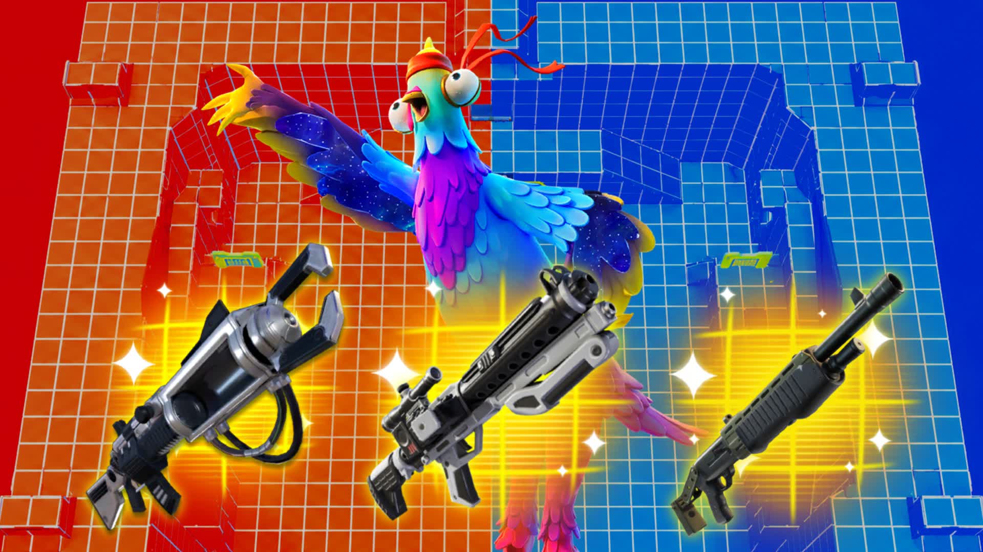 🔵 RED VS BLUE ELIMINATION 💥 — Fortnite Creative map
