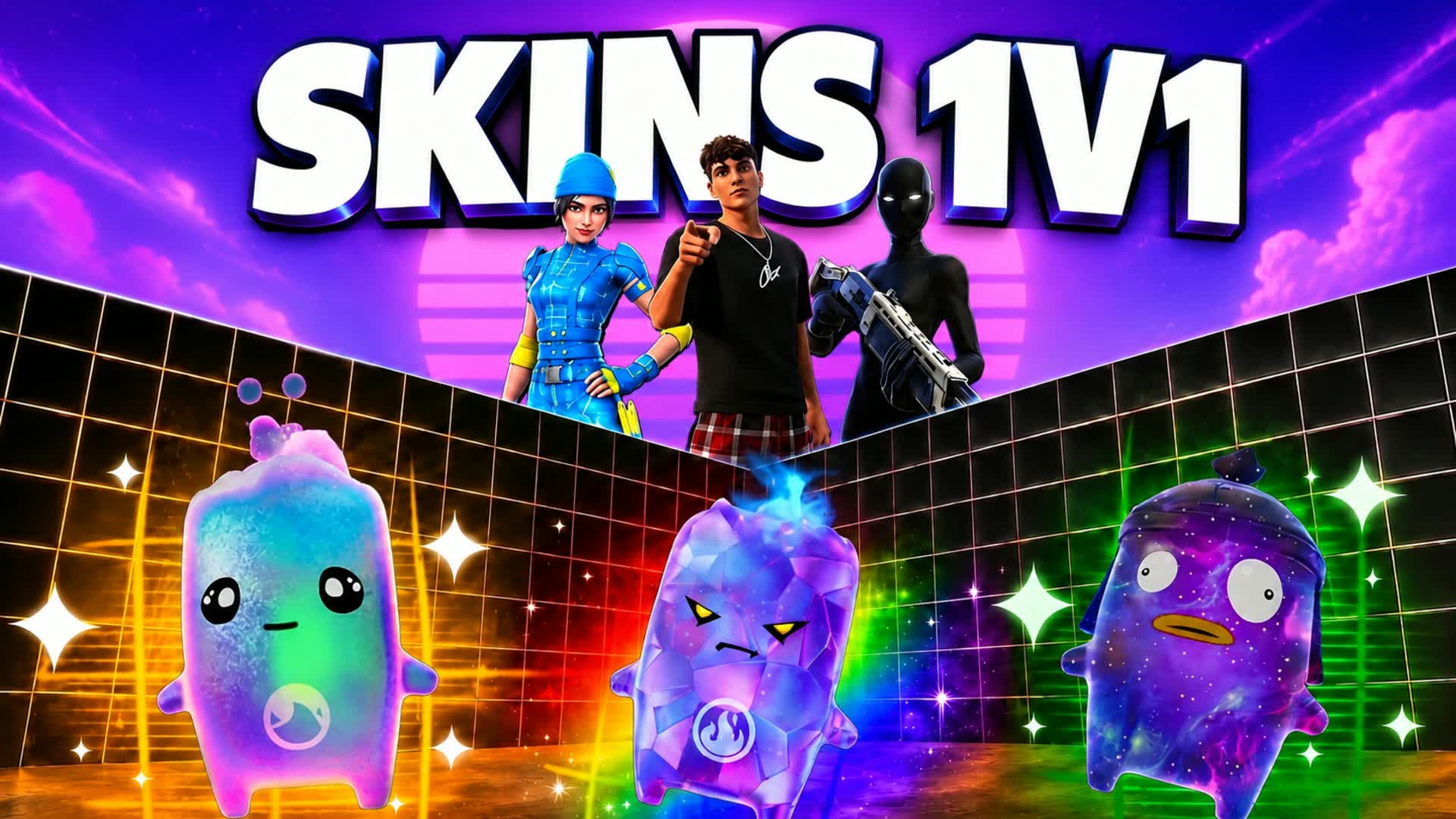 ALL SKINS IN THE SUMMER — Fortnite Creative map