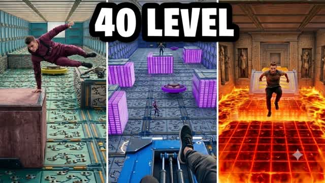باركور توب 40 مرحله صعبه😱🔥[1480] — Fortnite Creative map