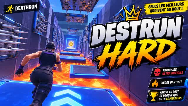 Deahtrun hard 15 level 🔥 — Fortnite Creative map