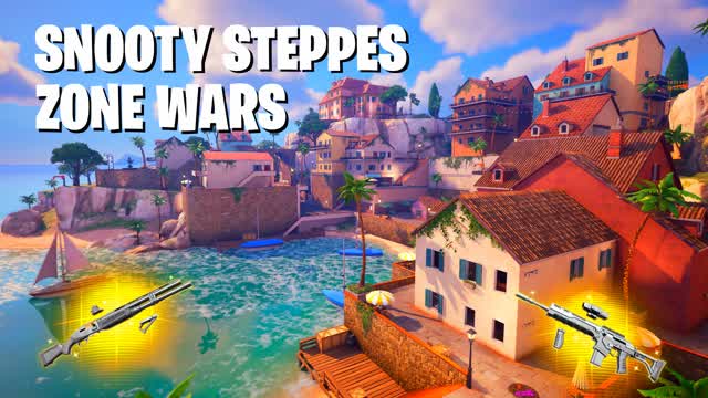 SNOOTY STEPPES - ZONE WARS — Fortnite Creative map cover art