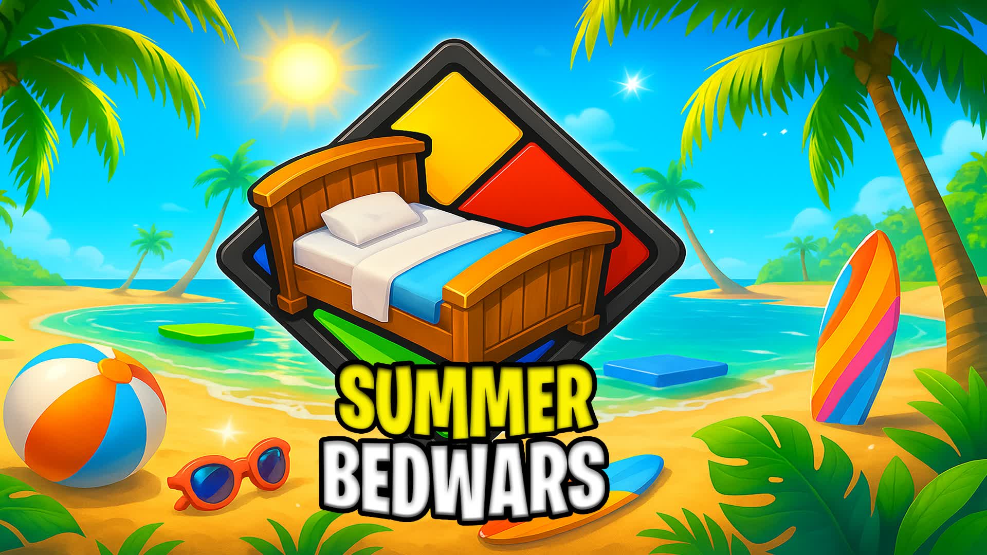 😎SUMMER BED WARS☀ — Fortnite Creative map