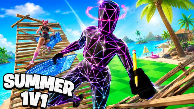 SUPER SUMMER 1V1☀️ — Fortnite Creative map cover art