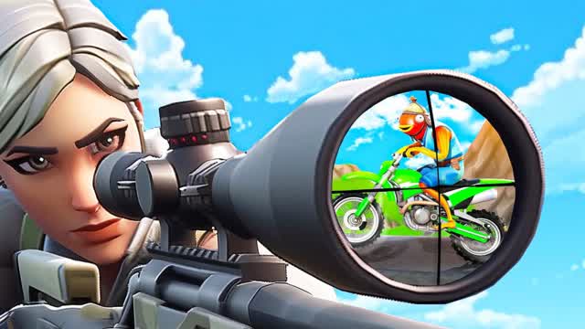 Sniper Vs Bikers 🏍️ — Fortnite Creative map cover art