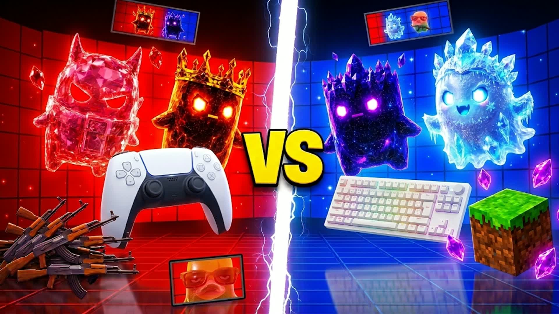 SPRITE RED VS BLUE CONSOLE🔴🔵 — Fortnite Creative map