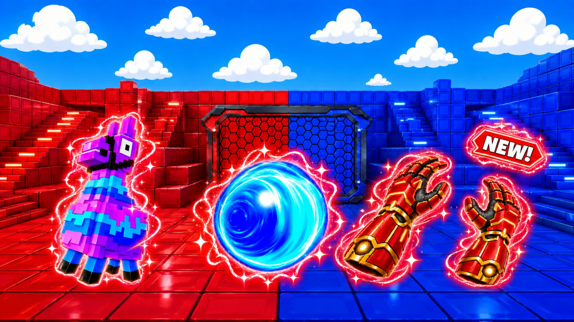 RED VS BLUE CRAZY SCRIPT LADE🔴🔵 — Fortnite Creative map