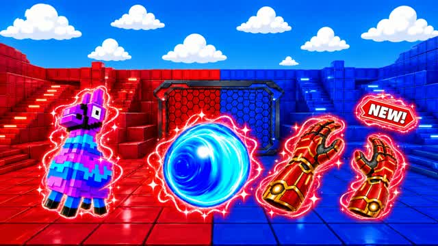 RED VS BLUE CRAZY SCRIPT LADE🔴🔵 — Fortnite Creative map cover art