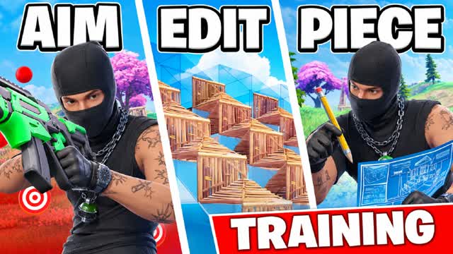 🎯 BEST Aim Edit Piece Practice 1V1 🎯 — Fortnite Creative map