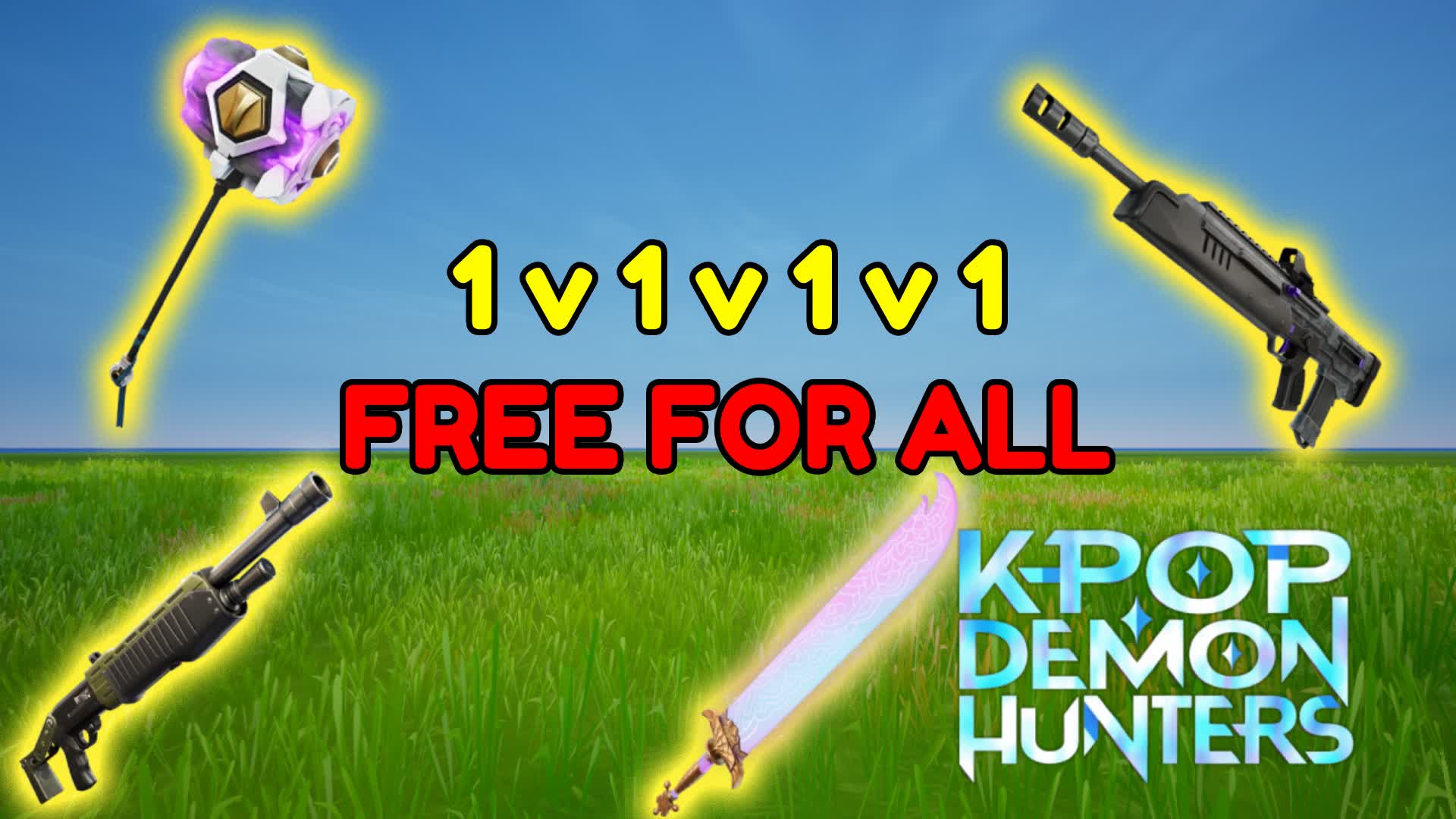 1 v 1 v 1 v 1 - Free For All — Fortnite Creative map