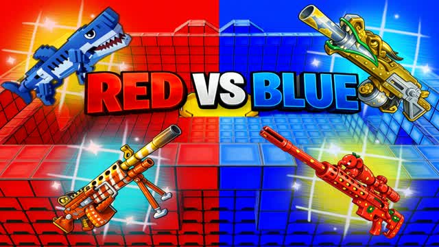 RED VS BULE — Fortnite Creative map cover art