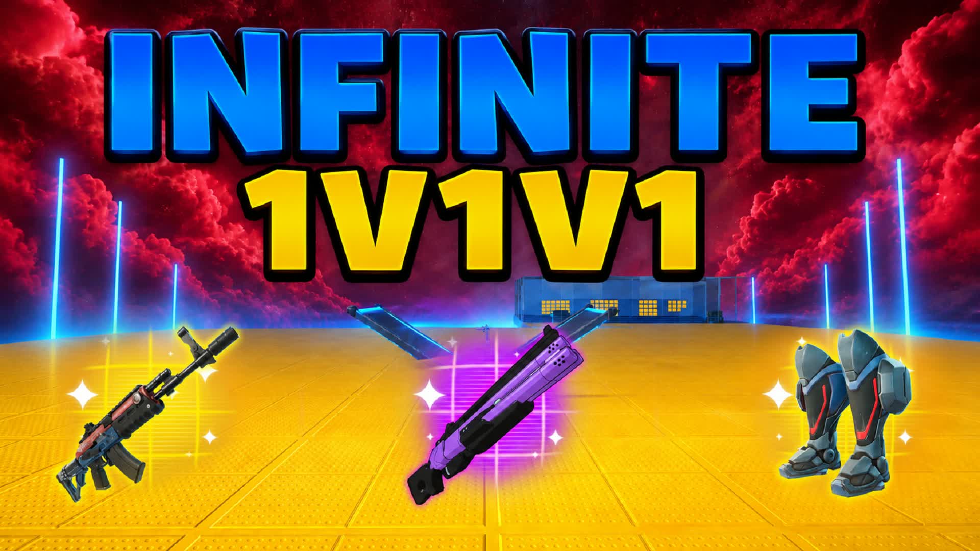 INFINITE 1V1 - ALL GUNS FFA — Fortnite Creative map