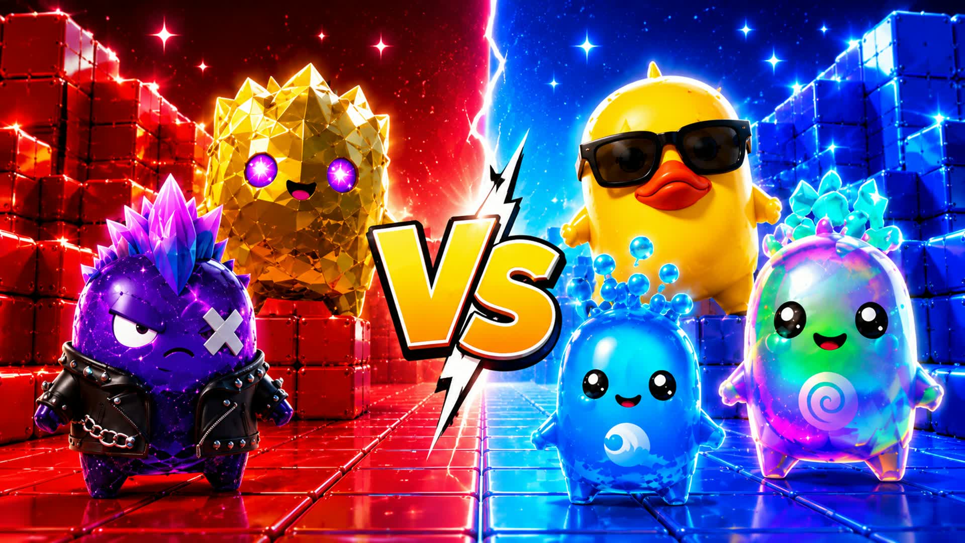 COLOR PETS 🌈💎 RED VS BLUE — Fortnite Creative map