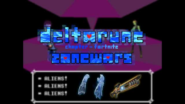 DELTARUNE HOMETOWN - ZONE WARS [BUILDS] — Fortnite Creative map cover art