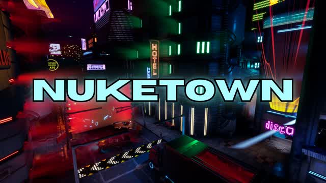 Cyberpunk NUKETOWN (Gun Game) — Fortnite Creative map