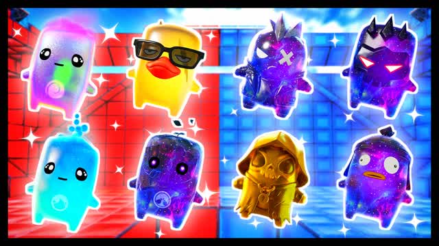 RED VS BLUE CHANGE THE TEMPO 🔴🔵 — Fortnite Creative map cover art