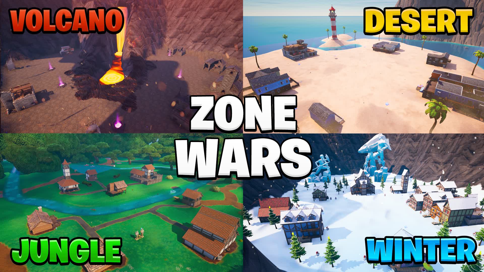 BIOME ZONE WARS — Fortnite Creative map