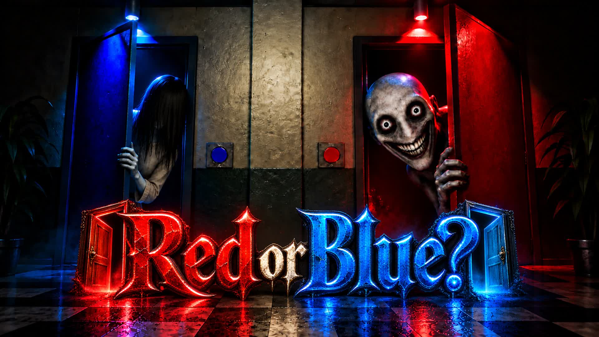 Red Or Blue?! 🔴🔵[HORROR] — Fortnite Creative map