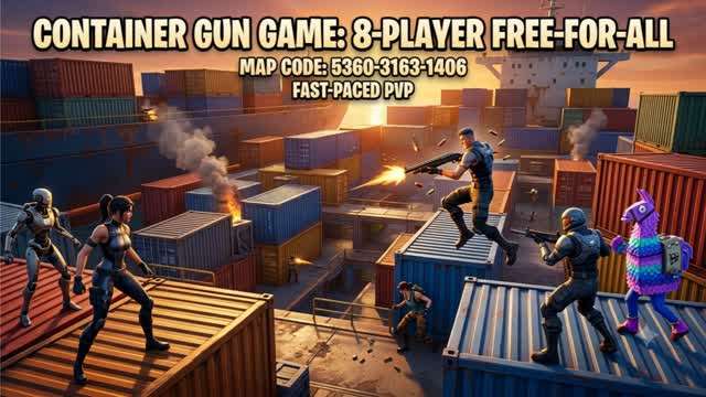 Container Gun Game — Fortnite Creative map cover art