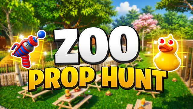 THE ZOO PROP HUNT — Fortnite Creative map cover art