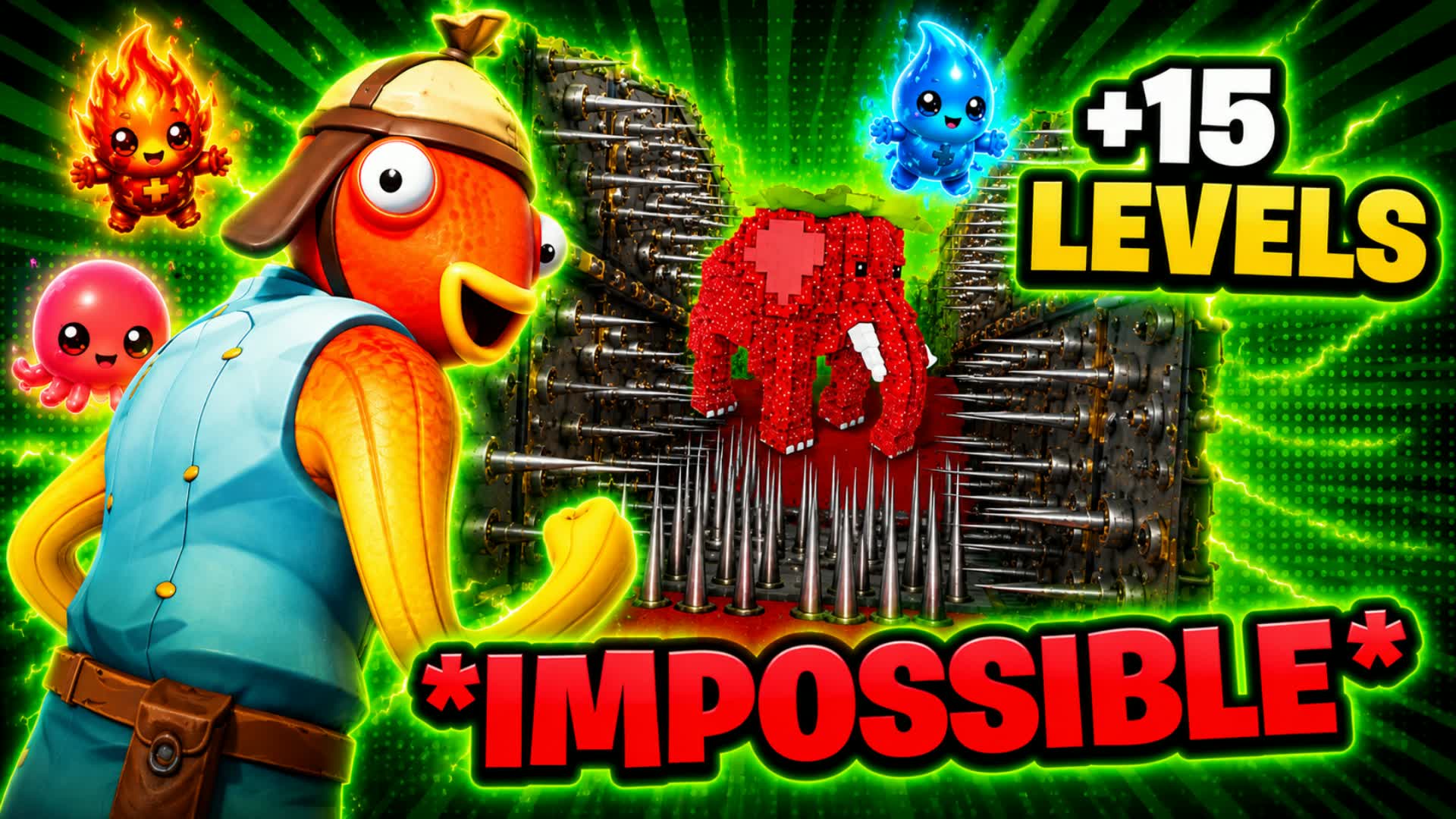 DEATHRUN IMPOSSIBLE - 15 LEVELS SPIRITS — Fortnite Creative map