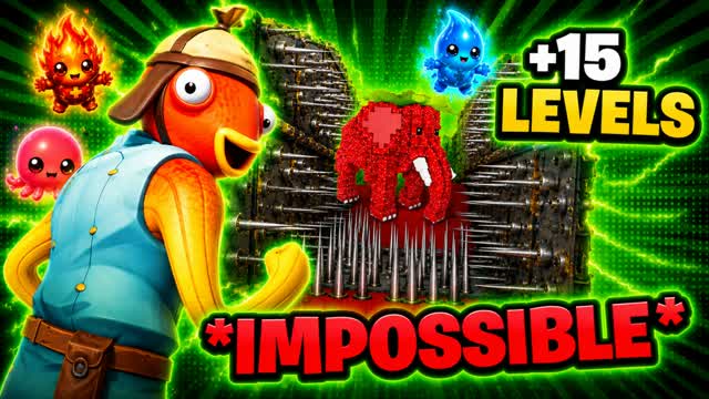 DEATHRUN IMPOSSIBLE - 15 LEVELS SPIRITS — Fortnite Creative map