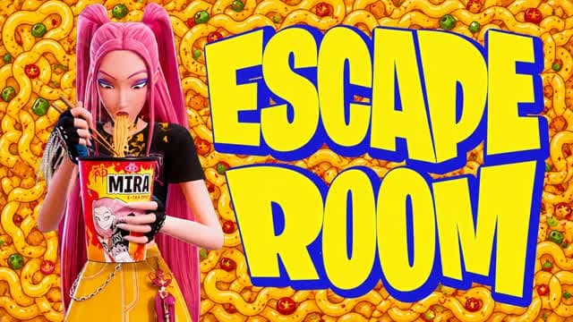 HUNTRIX ESCAPE ROOM — Fortnite Creative map cover art