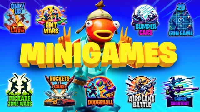 MINIGAMES 👑 — Fortnite Creative map cover art